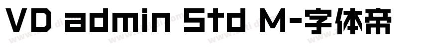 VD admin Std M字体转换